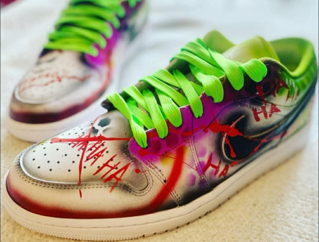 Low Top Jordan 1s "Joker" Customs